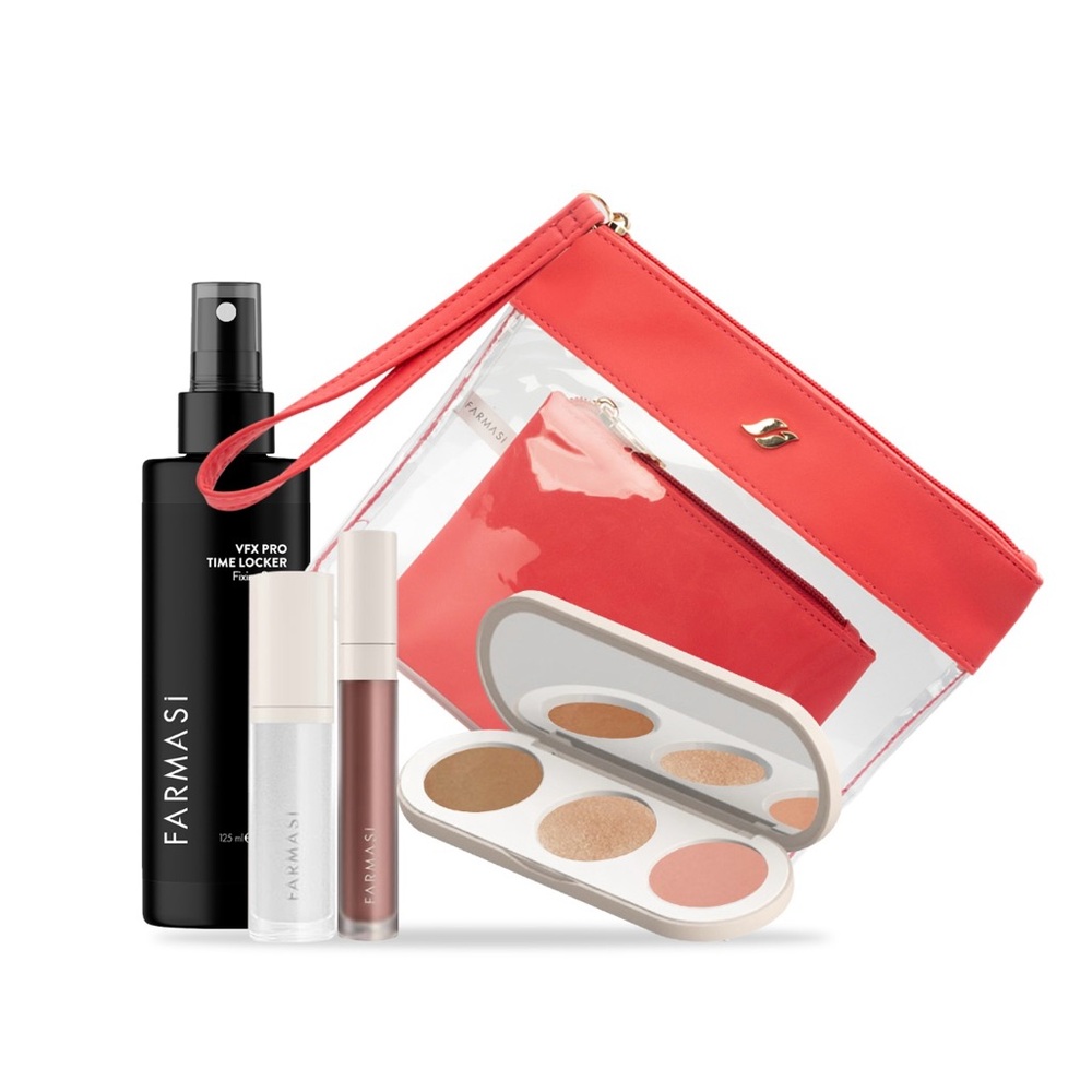 Farmasi Red and Brown Primer Makeup Collection